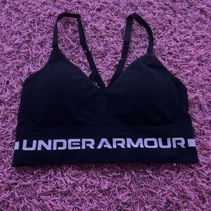 under armour black sports bra